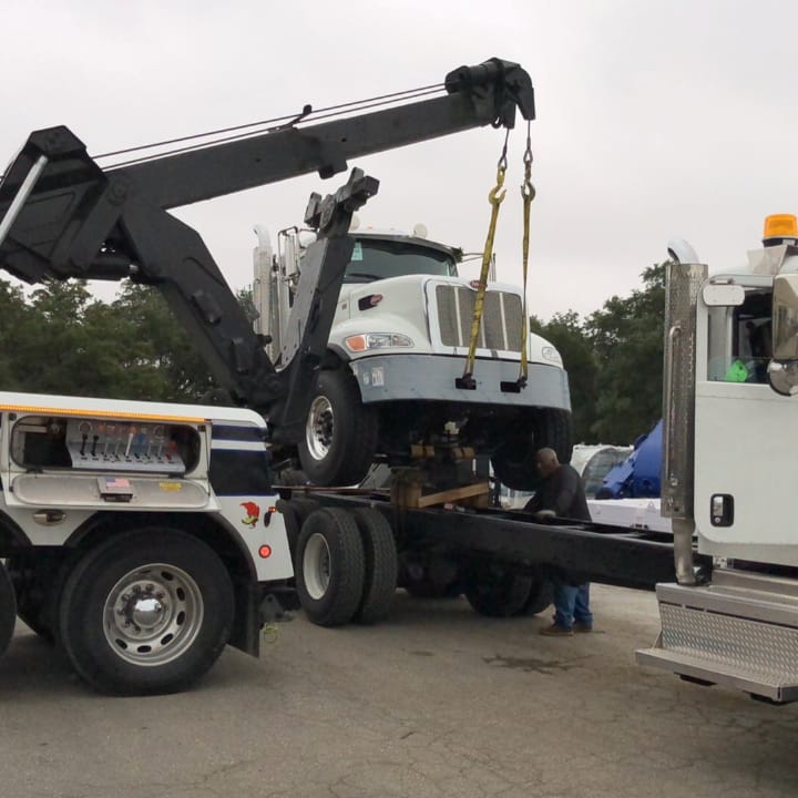 Load cab onto another cab.