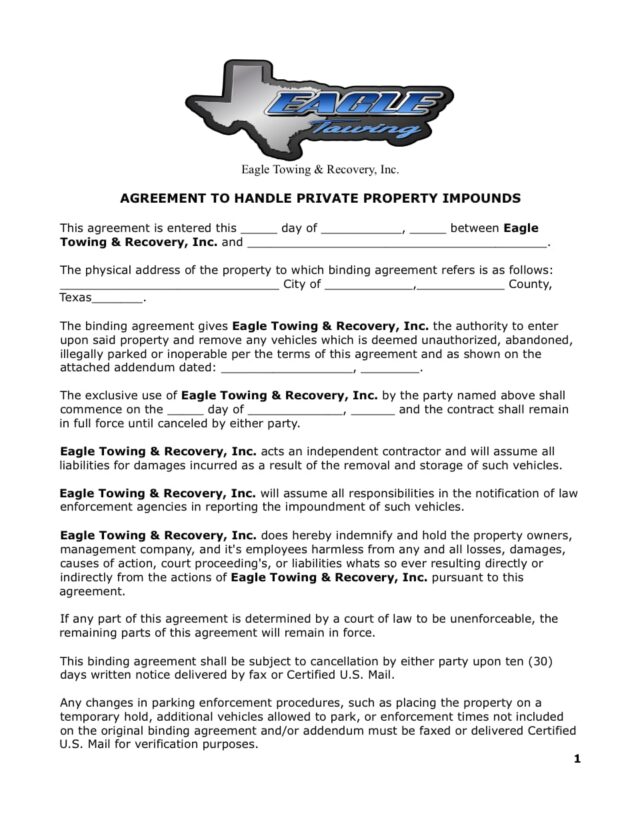 Private property impounds