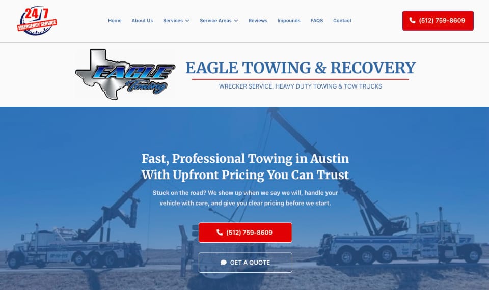 Eagle Round Rock Towing & Wrecker Service logo